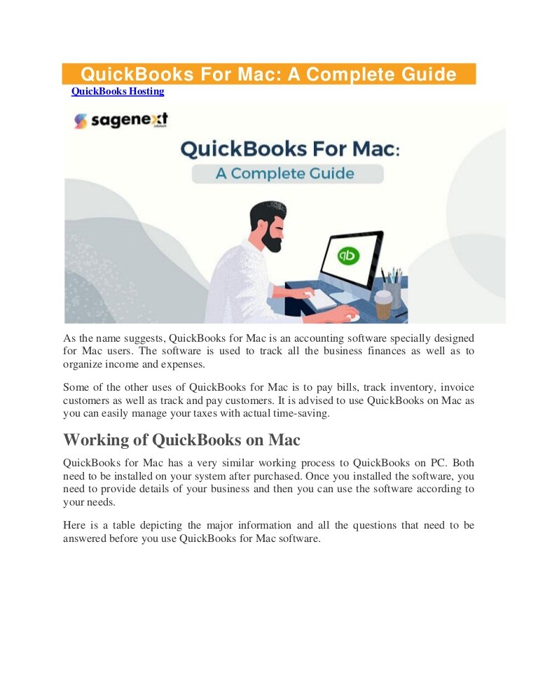 quickbooks desktop install for mac